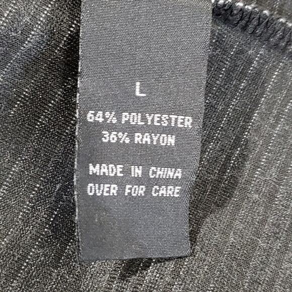 I.N. Studio Gray Stripe Long Sleeve Cardigan Career Large - Picture 7 of 8